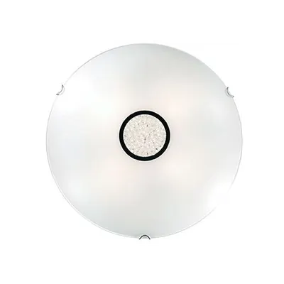 Plafoniera Oblo, 4 becuri, dulie E27, D:500 mm, H:110 mm, Alba