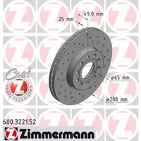 Disc frana ZIMMERMANN 600.3221.52