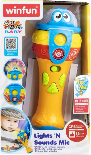 Microfon pentru copii WinFun - Cu sunet și lumini