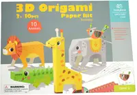 Set creativ Tooky Land - Animale 3D din hârtie