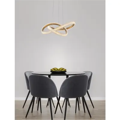 Lampa suspendata MEDORA Alama aurie Aluminiun & Acrylic LED 41.5 Wat 230 Volt 3600Lm 3000K IP20