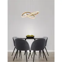 Lampa suspendata MEDORA Alama aurie Aluminiun & Acrylic LED 41.5 Wat 230 Volt 3600Lm 3000K IP20