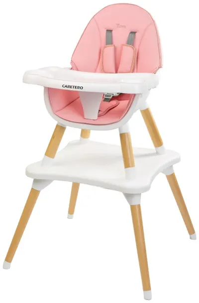 Scaun de masă pentru copii 2 în 1 Caretero - Tuva, Pink