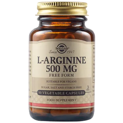 L-Arginina 500mg, 50 capsule, Solgar