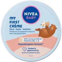 Nivea Baby Cremă pentru bebeluși, pentru față și corp My First Creme, 75 ml