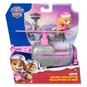 Patrula Catelusilor Vehicul si Figurina Skye cu Accesorii de Craciun