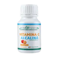Vitamina C alcalina, 120 capsule, Health Nutrition