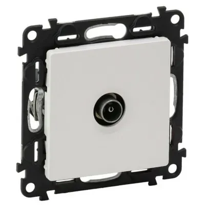 Priza TV tata Legrand 753160, de capat, IP21, IK04, alba