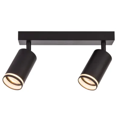 Corp iluminat spot reglabil pentru tavan, negru 100-240VAC, 50Hz, 2xGU10, max.2x35W