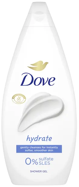 Dove Essential Care Gel de duș Hydrate, 720 ml