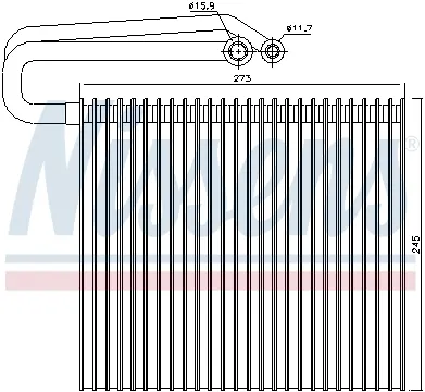 Evaporizator aer conditionat CADILLAC BLS; FIAT CROMA; OPEL SIGNUM, VECTRA C, VECTRA C GTS; SAAB 9-3, 9-3X 1.6-3.2 dupa 2002