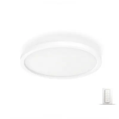 HUE Kit Plafoniera Aurelle rotunda LED 2450lm BT Ambiance (1 Hue Aurelle + dimmer) Alb
