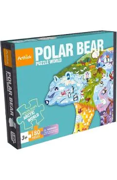 Puzzle in forma de urs polar 180 piese