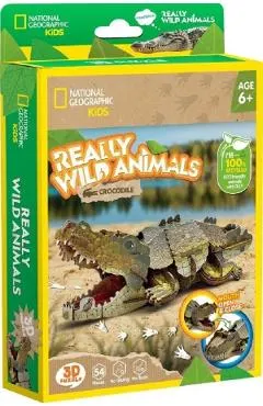 Puzzle 3D. Crocodil