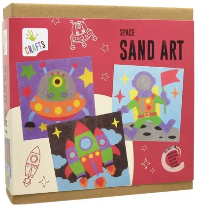 Set de desen cu nisip colorat Andreu toys - Cosmos