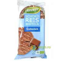 Vafe din Orez Expandat cu Ciocolata si Lapte Integral Ecologice/Bio 100g