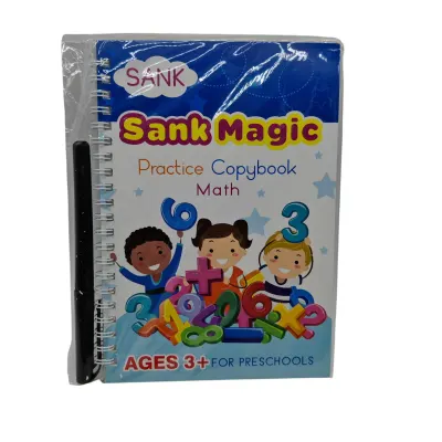 Caiet Magic Matematică cu Cifre Impregnate – Șanț Ghidat pentru Scriere – Vânzare Angro
