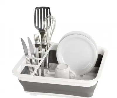Uscator pliabil pentru vase si tacamuri, 38 x 29.3 x 4.7 cm