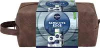 Nivea Men Set cadou Sensititve Edge, cu gentuță, 3 piese
