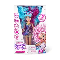 Set de joaca Sparkle Girlz, Papusa Hair Dreams, Albastru