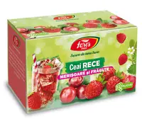 Ceai rece cu merisoare si fragute, 12 plicuri, Fares