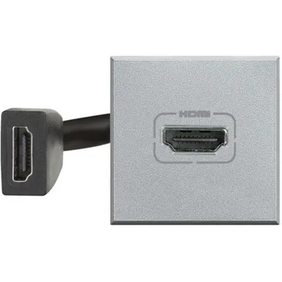 Conector HDMI tip A V1.3 - Cu surub - Axolute - Aluminiu - 2 module