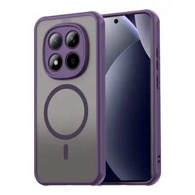 Husa MagSafe pentru Xiaomi Redmi Note 15 Pro 5G, Techsuit, HaloFrost II, Mov
