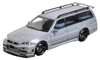 Model de colecție Street Weapon Contemporary: Automobile - Nissan Stagea Skyline GT-R R34 Wagon, Racing Grey