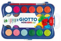 Vopsele de acuarelă Giotto - 24 culori , cu o perie