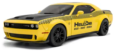 Model de colecție SOLIDO Moderne: Automobile - Dodge Challenger SRT Hellcat Redeye Widebody, NYC Hellcab, 2023