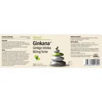Ginkana Ginkgo biloba 80mg forte, 30 comprimate, Alevia