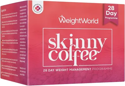 Skinny Coffee Program de slăbire de 28 de zile, 28 pliculețe, Weight World
