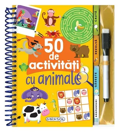 50 de activități cu animale - Hardcover - ***