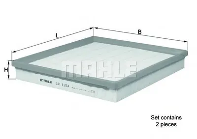 Filtru aer MAHLE ORIGINAL LX 1264 S