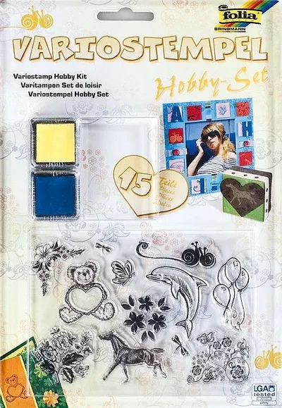 Set stampile design din silicon Folia - 15 piese