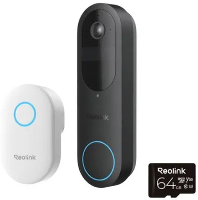 Sonerie wireless WiFi dual band Reolink *fara fir *rezolutie 2K 4MP si un unghi de vizualizare de 150° x 150° *Lentila:1.2 mm, d