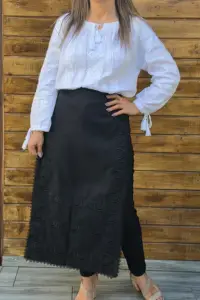 Fote brodate cu model traditional Flori 6