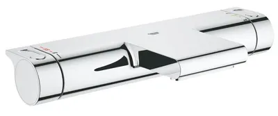 Baterie cada Grohe Grohtherm 2000 New 34484001, 1/2 inch, aparenta, termostat, proiectie cascada, protectie, Crom