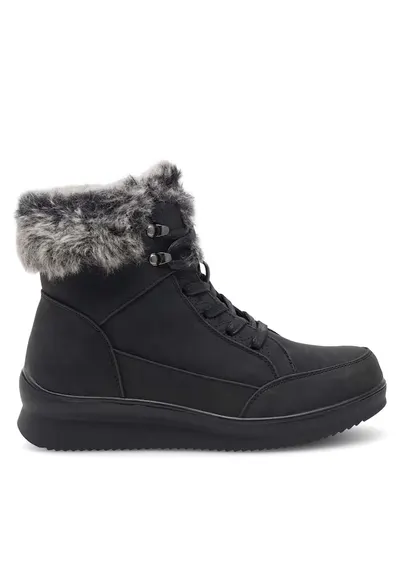 Ghete dama YVET HMD221160-1 - piele ecologica - negru