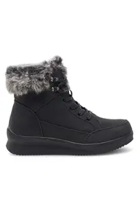 Ghete dama YVET HMD221160-1 - piele ecologica - negru -