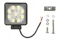 Lumina lucru (Epistar LED, 10-30V, 27W, 2160lm, numar elemente LED: 9x3W, inaltime: 110mm, latime: 110mm, adancime: 35mm)