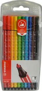 Carioci Stabilo Pen 68 – 10 culori