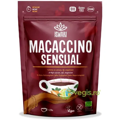 Bautura Instant Energizanta Macaccino Sensual fara Gluten Ecologica/Bio 250g