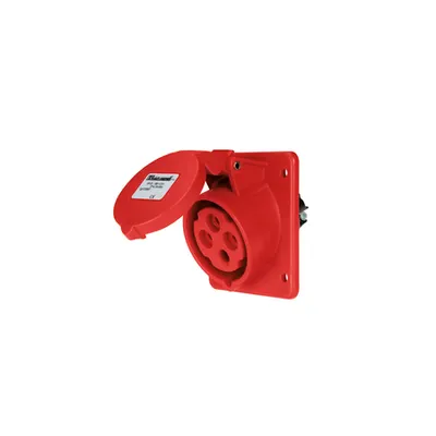 Ec690 Flush Mount. Socket 16a Ip44 3p+e 380-415v