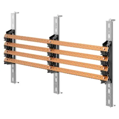 Pair of Busbar-Holder - For Flat Busbars 30x10 - 630a - For Structures D=600-800 - Structures L=600 - For Qdx 1600h