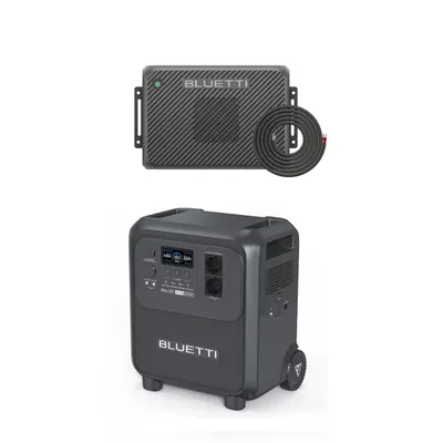 Kit BLUETTI Elite 320 cu Charger 2 și încărcător DC dublu 1200W