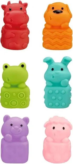 Set de jucării senzoriale Huanger - Animale, 6 buc