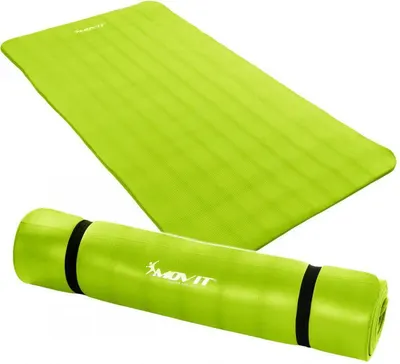 Covoras de gimnastica, MOVIT®, 190 x 100 x 1,5cm, verde deschis