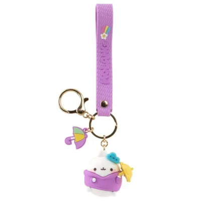 Breloc cu Pandantiv si Curea Yume Molang Weather Series - Molang with Umbrella