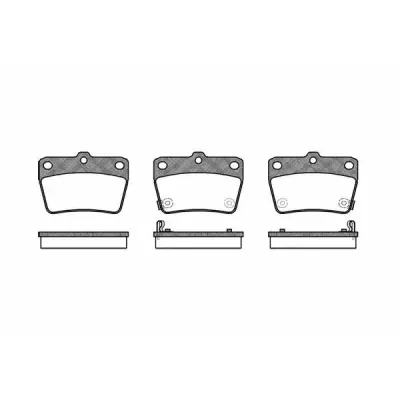 Set placute frana, frana disc REMSA 0839.02